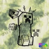 Minecraft Creeper batikolt póló