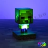 Minecraft Zombi 3D ikon lámpa