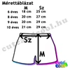 minecraft ruhaméret táblázat