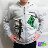 minecraft gyerek pulóver cipzárral