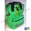 Minecraft zöld Creeper mintás iskolatáska