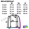 Minecraftos jogging mérettáblázat