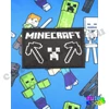 Minecraft Alex-Steve és mobok kék iskolatáska