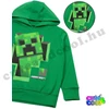Minecraft kirobbanó Creeper zöld kapucnis pulóver