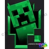 Minecraft kirobbanó Creeper fekete póló
