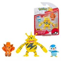 Pokémon 3db-os harci figura szett - Piplup, Vulpix, Electabuzz