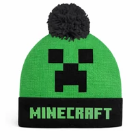 Minecraft Creeper őszi-téli gyerek sapka