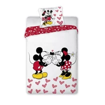 Minnie and Mickey Mouse Kissing ágyneműhuzat - Pamut