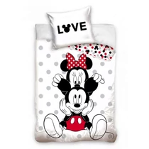 Mickey és Minnie Love ágyneműhuzat - Pamut