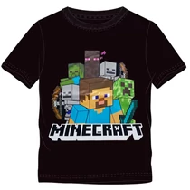 Minecraft Steve és a szörnyek gyerek póló