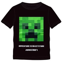 Minecraft fekete Creeper rövid ujjú póló