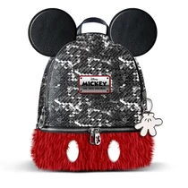 Mickey Mouse flitteres-szőrmés hátizsák