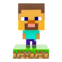 Minecraft Steve 3D ikon lámpa