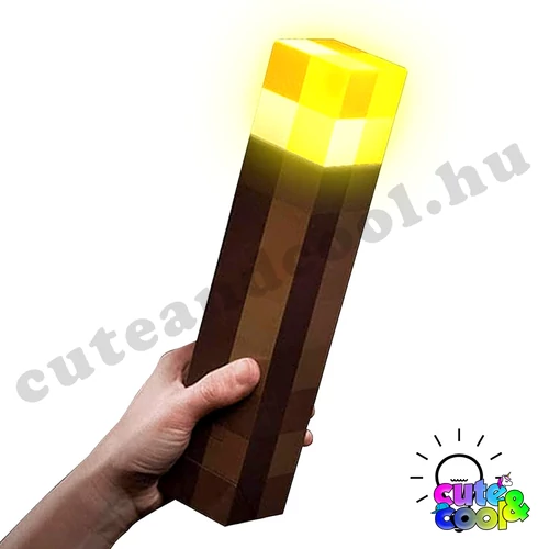 minecraft fáklya lámpás falraszerelhető hangulatfény