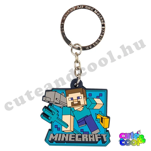Minecraft Aquatic Steve kulcstartó