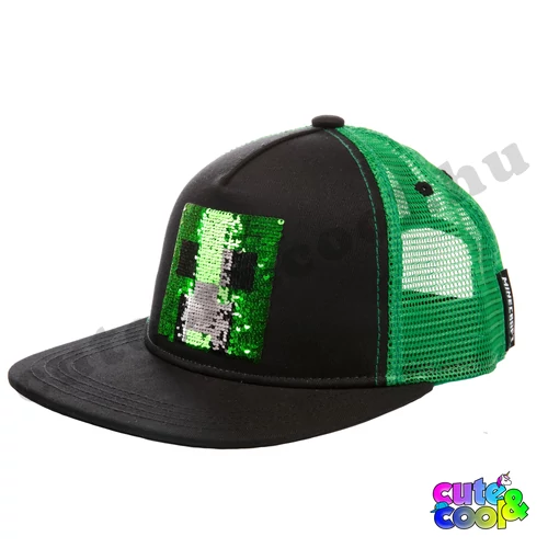 Minecraft simizős Creeper baseball / snapback sapka