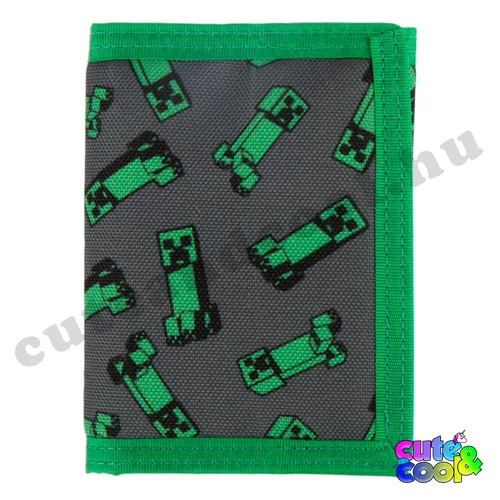 Minecraft Creeper mintás pénztárca