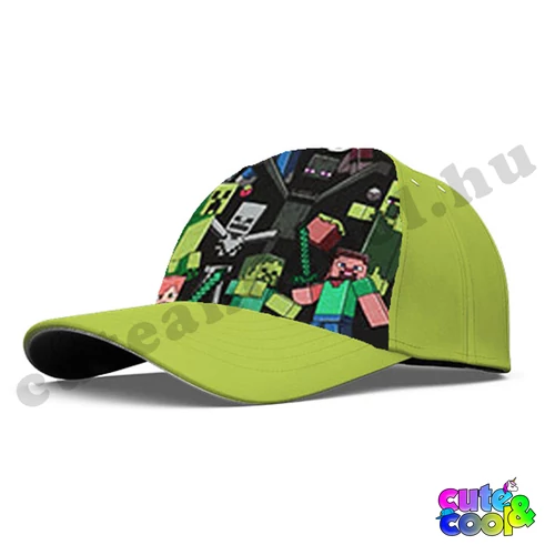 minecraft mintás baseball sapka gyerekeknek