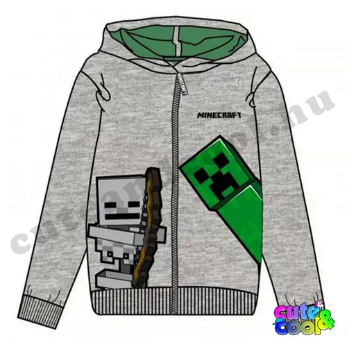 minecraft cipzáros gyerek pulóver