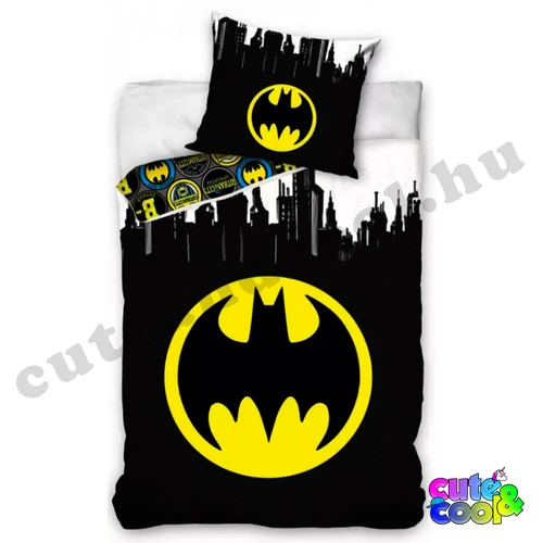Batman kerek logós ágyneműhuzat - Pamut