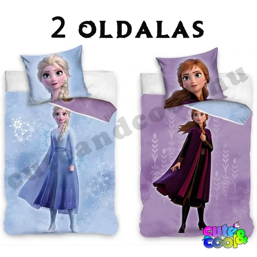 Frozen Jégvarázs Kétoldalas ágyneműhuzat - Pamut
