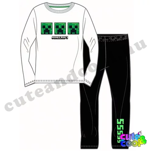 Minecraft Creeper Trio hosszú ujjú pizsama