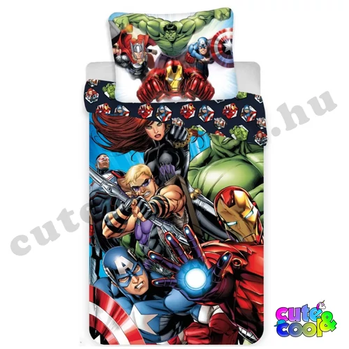 Marvel Avengers Bosszúállók ágyneműhuzat - Pamut