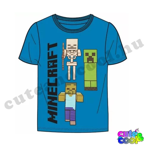 Minecraft Szörnyek kék póló