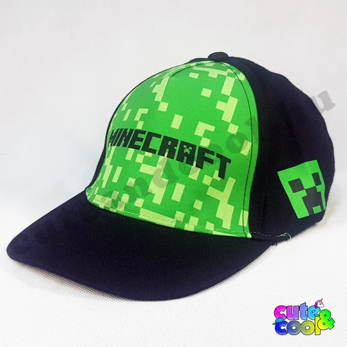 Minecraft terepmintás gyerek baseball sapka