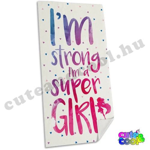 Super Girl strandtörölköző