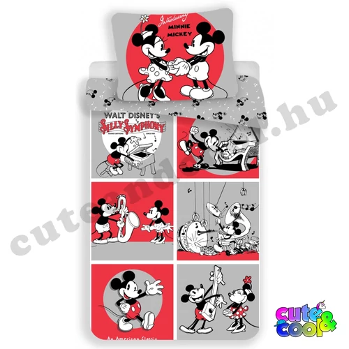 Mickey and Minnie music ágyneműhuzat - Pamut