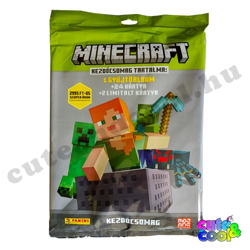 minecraft kártya gyüjtés album csere-bere