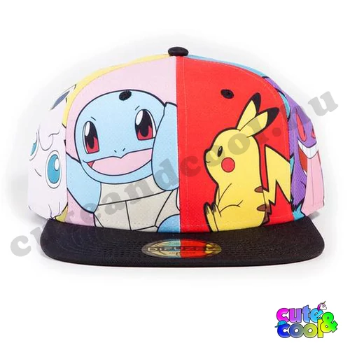 Pokémon Team snapback sapka
