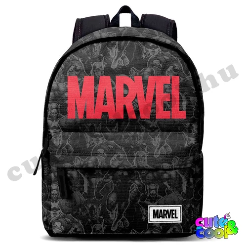 Marvel fekete USB csatlakozós, AUX kimenetes ergonomikus táska