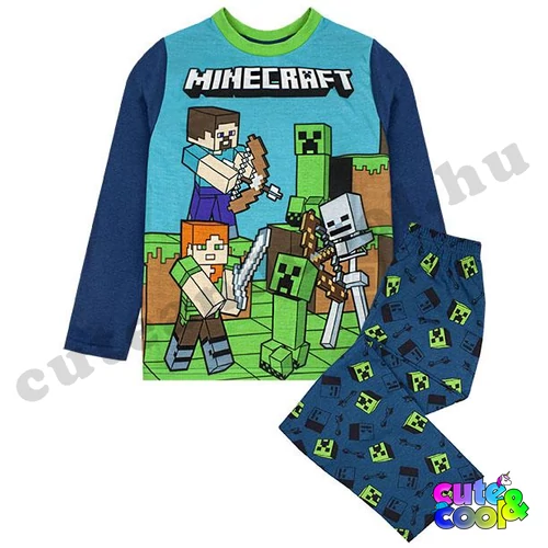 Minecraft Steve és Creeper pizsama