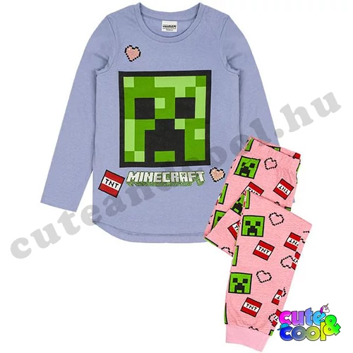 Minecraft Creeper arcos lány pizsama