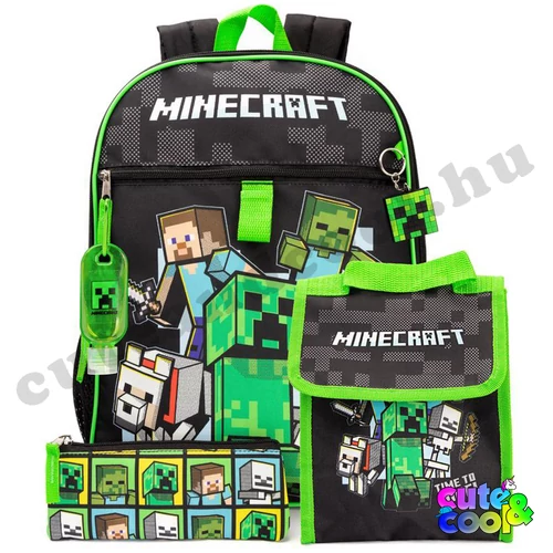Minecraft iskolatáska szett alsós iskolásoknak