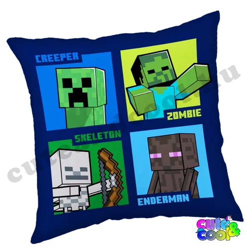 minecraftos szörnyes diszpárna