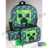 Minecraft kék Creeper 5 darabos Iskolatáska szett