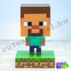 Minecraft Steve 3D ikon lámpa