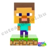 Minecraft Steve 3D ikon lámpa