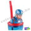 Marvel Amerika Kapitány figurás fedeles szívószálas pohár