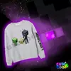 Minecraft Enderman és Creeper pulóver