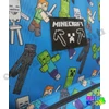 Minecraft Alex-Steve és mobok kék iskolatáska
