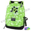 Minecraft kukucs itt a Creeper zöld iskolatáska