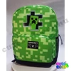 Minecraft kukucs itt a Creeper zöld iskolatáska