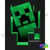 Minecraft kirobbanó Creeper fekete kapucnis pulóver