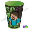 Minecraft Steve és mobok műanyag pohár 430ml