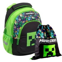 ergonimiai iskolatáska minecraft mintával