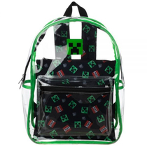 Minecraft TNT-Creeper átlátszó hátizsák, táska
